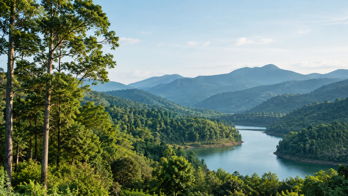 Serene Forest Valley and Winding Waterway.png